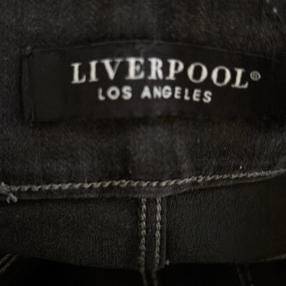 Liverpool The Slim Pull On Ankle Jeans 14/32 Meteorite Black Wash Stretch Denim - Picture 5 of 10
